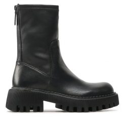 Botki Loriblu. Czarne botki damskie Loriblu, bez wzorów, bez obcasa, na płaskiej podeszwie, bez zapięcia. Za 2,329.00 zł.