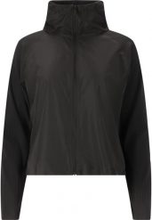 Kurtka damska Athlecia Aiana. Czarne kurtki sportowe damskie Athlecia, bez wzorów, z materiału, bez ramiączek, bez kaptura, do biegania. Za 259.00 zł.