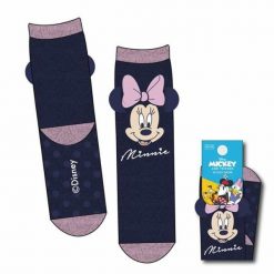 Skarpety Minnie Mouse 36-41. Niebieskie skarpetki damskie Disney, bez wzorów. Za 64.25 zł.