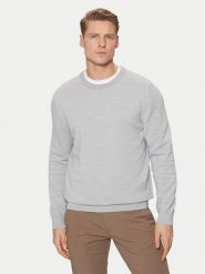 Marc O'Polo Sweter M20 5023 60074 Szary jasny Regular Fit. Szare swetry męskie Marc O'Polo, m, bez wzorów, z bawełny, bez kołnierzyka, bez ramiączek. Za 246.99 zł.