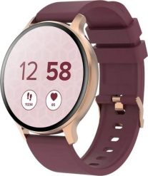 Smartwatch Canyon Badian SW-68 Bordowy (CNS-SW68RR). Czerwone zegarki smartwatch Canyon, bez wzorów. Za 239.48 zł.