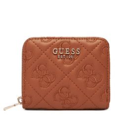 Portfel Guess. Brązowe portfele damskie Guess. Za 199.99 zł.