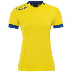 Damska koszulka Kempa Player. Czarne bluzki damskie Kempa, xl, bez wzorów, z materiału, sportowe, bez kołnierzyka, bez ramiączek. W wyprzedaży za 84.50 zł.