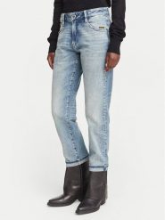 G-Star Raw Jeansy Loux D29953-E205 Niebieski jasny Boyfriend Fit. Niebieskie jeansy damskie G-Star, bez wzorów, z bawełny, retro. Za 469.99 zł.