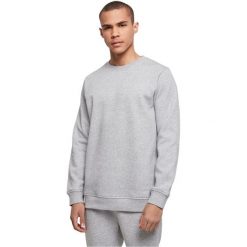 Męska Podstawowa Bluza Z Bawełny Organicznej Z Okrągłym Dekoltem. Szare bluzy męskie BUILD YOUR BRAND, m, bez wzorów, z bawełny, bez ramiączek, bez kaptura. Za 184.99 zł.