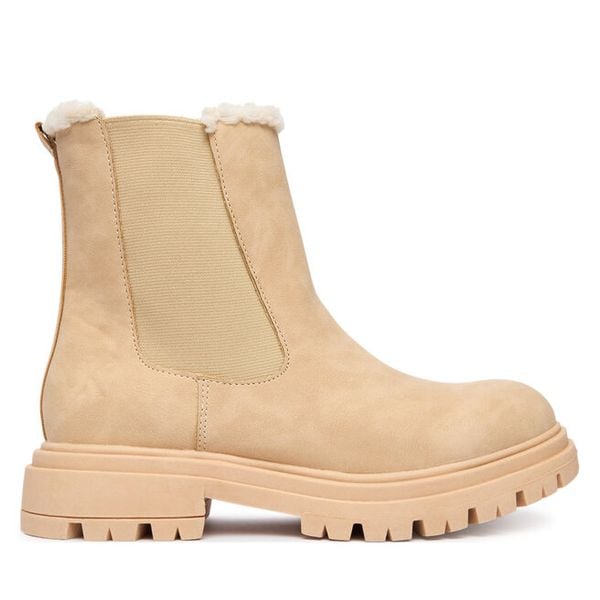 Botki Calvin Klein. Brązowe botki damskie Calvin Klein, bez wzorów, bez obcasa, na płaskiej podeszwie, bez zapięcia. Za 439.99 zł.