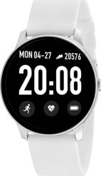 Smartwatch Rubicon RNCE40 Pro Biały (RNCE40PROWIX). Białe zegarki smartwatch Rubicon, bez wzorów. Za 99.99 zł.