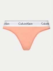 Calvin Klein Underwear Stringi 0000F3786E Koralowy. Pomarańczowe majtki damskie Calvin Klein Underwear, z bawełny. Za 59.99 zł.