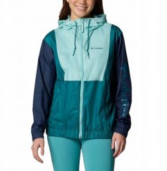 Kurtka damska Columbia Lily Basin II Jacket - spray/navy/river blue. Niebieskie kurtki sportowe damskie Columbia, bez wzorów, bez ramiączek, bez kaptura. Za 260.15 zł.