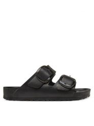 Birkenstock Klapki Arizona Big Buckle Eva 1029641 Czarny. Czarne klapki damskie Birkenstock, bez wzorów, z tworzywa sztucznego, bez obcasa, bez zapięcia. Za 199.99 zł.