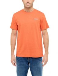 Męski T-Shirt Mustang Style Austin Burnt Ochre 1016273 7105. Brązowe t-shirty męskie Mustang, m, bez wzorów, bez kołnierzyka, bez ramiączek. Za 69.99 zł.