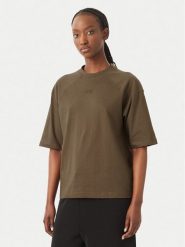 Reebok T-Shirt Reebok X Ewa Chodakowska Mila RK25977CCW Khaki Regular Fit. Brązowe t-shirty damskie Reebok, m, bez wzorów, z bawełny, bez kołnierzyka, bez ramiączek. Za 79.99 zł.