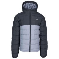 Kurtka Męska Oskar Ocieplana. Szare kurtki męskie Trespass, m, bez wzorów, z puchu, sportowe, bez kaptura. Za 215.99 zł.
