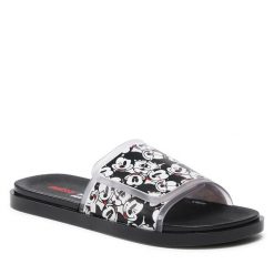 Klapki Melissa. Czarne klapki damskie Melissa, bez wzorów, bez obcasa, bez zapięcia. Za 299.99 zł.