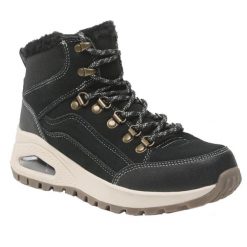 Buty trekkingowe Skechers. Czarne obuwie trekkingowe damskie Skechers, bez zapięcia. Za 326.99 zł.