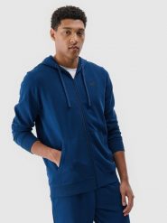 4F Bluza dresowa rozpinana z kapturem męska - turkusowa XXL. Niebieskie bluzy sportowe męskie 4F, m, bez wzorów, z bawełny, z kapturem. Za 169.99 zł.