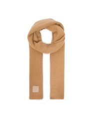 Calvin Klein Szalik Emblem LV04D8014G Beżowy. Brązowe rękawiczki damskie Calvin Klein, bez wzorów, z kaszmiru. Za 599.99 zł.