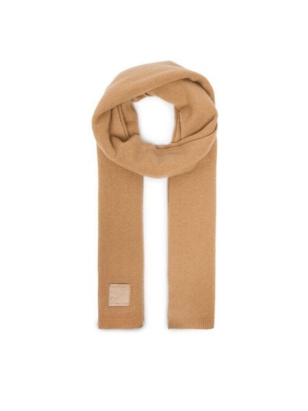 Calvin Klein Szalik Emblem LV04D8014G Beżowy. Brązowe rękawiczki damskie Calvin Klein, bez wzorów, z kaszmiru. Za 389.99 zł.