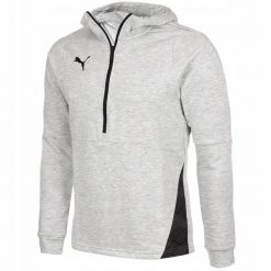 Męska bluza z kapturem suwakiem szara PUMA TEAMFINAL 21 CASUALS HOODY. Szare bluzy męskie Puma, m, bez wzorów, z kapturem, na fitness i siłownię. Za 159.00 zł.