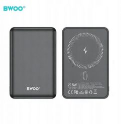 Powerbank BWOO BWOO P82 BO power bank 10000mah 15w ładowanie bezprzewodowe ciemnoszary. Szare powerbanki BWOO. Za 105.04 zł.