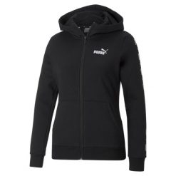 Puma Bluza Power Tape 67001101. Czarne bluzy damskie Puma, m, bez wzorów, bez ramiączek, z kapturem. Za 218.00 zł.