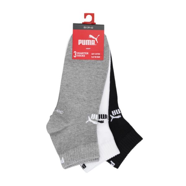 Puma Skarpety 3-PACK 94710809. Białe skarpetki damskie Puma, bez wzorów, z bawełny. Za 36.99 zł.
