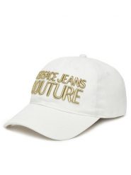 Versace Jeans Couture Czapka z daszkiem 78VAZK32 Biały. Białe czapki damskie Versace Jeans Couture, bez wzorów, z bawełny. Za 179.99 zł.