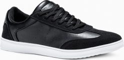 Ombre Buty męskie trampki T373 - czarne 40. Czarne trampki męskie Ombre, bez wzorów, bez zapięcia. Za 69.99 zł.
