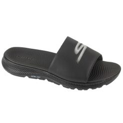 Klapki na basen męskie, On-The-Go Go Consistent Sandal 2.0 - Culver. Czarne klapki męskie Skechers, bez wzorów, bez zapięcia. Za 169.99 zł.