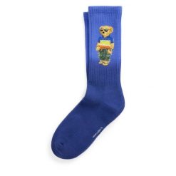 Skarpety długie Polo Ralph Lauren. Niebieskie skarpety męskie Polo Ralph Lauren, bez wzorów. Za 59.99 zł.
