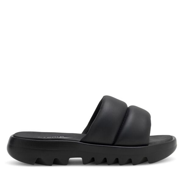 Klapki Reebok. Czarne klapki damskie Reebok, bez wzorów, bez obcasa, bez zapięcia. Za 159.99 zł.