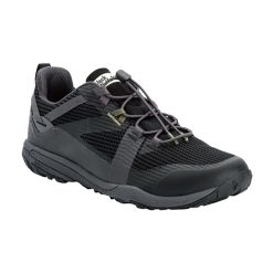 Buty do chodzenia męskie Jack Wolfskin Spirit Low. Czarne buty zimowe męskie Jack Wolfskin, bez wzorów, z materiału, bez obcasa, bez zapięcia. Za 675.00 zł.