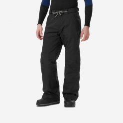 Spodnie snowboardowe męskie Dreamscape 100. Czarne spodnie sportowe męskie DREAMSCAPE, l, bez wzorów, z materiału, narciarskie. Za 299.99 zł.