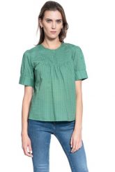 DAMSKA BLUZKA MUSTANG ELSA CROCHET BLOUSE 1009478 6318. Bluzki damskie Mustang, s, bez wzorów, bez kołnierzyka, bez ramiączek. W wyprzedaży za 39.99 zł.