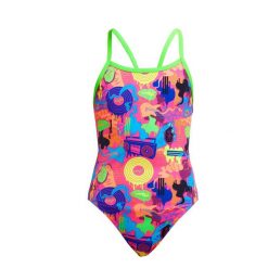 Strój kąpielowy dziewiczęcy Funkita Lotsa Pop Single Strap. Brązowe stroje kąpielowe damskie Funkita, s, bez wzorów, z dzianiny. Za 169.00 zł.