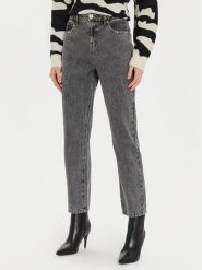 Morgan Jeansy 242-PSIMIO Szary Straight Fit. Szare jeansy damskie Morgan, bez wzorów, z bawełny. Za 179.99 zł.
