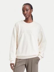 Guess Bluza O5RQ03 KCO31 Beżowy jasny Regular Fit. Brązowe bluzy damskie Guess, xl, z aplikacjami, z bawełny, bez ramiączek, bez kaptura. Za 264.99 zł.