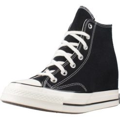 Buty CONVERSE CHUCK 70 WEDGE Czarny. Czarne obuwie sportowe damskie Converse, bez wzorów, z tkaniny, bez zapięcia. Za 445.99 zł.