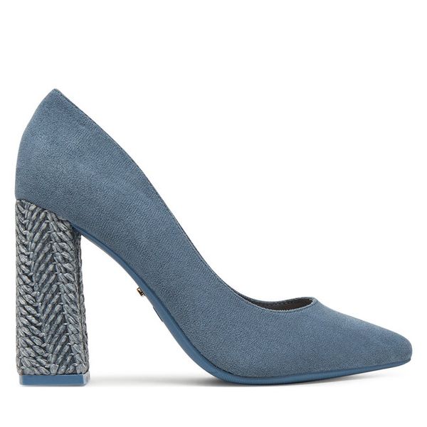 Czółenka DeeZee. Niebieskie czółenka damskie DeeZee, bez wzorów, bez obcasa, bez zapięcia. Za 159.99 zł.