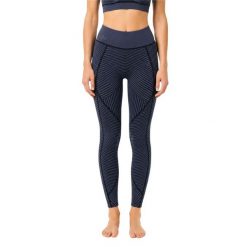 Legginsy treningowe damskie Lacoste. Niebieskie legginsy damskie Lacoste, l, bez wzorów, z dzianiny, z podwyższonym stanem, do biegania. Za 347.00 zł.