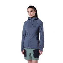 Kurtka z kapturem teksturowana warstwa pośrednia damska Rossignol. Niebieskie kurtki sportowe damskie Rossignol, bez wzorów, z polaru, bez ramiączek, z kapturem, do biegania. Za 643.50 zł.