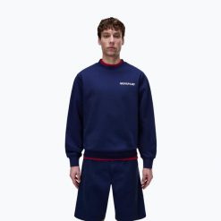 Bluza męska Napapijri Relaxed Fit. Niebieskie bluzy męskie Napapijri, m, bez wzorów, bez ramiączek, bez kaptura. Za 329.99 zł.