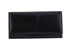 Portfel skórzany BARBERINI'S czarny 8136-1. Czarne portfele damskie Barberinis, ze skóry. Za 169.99 zł.