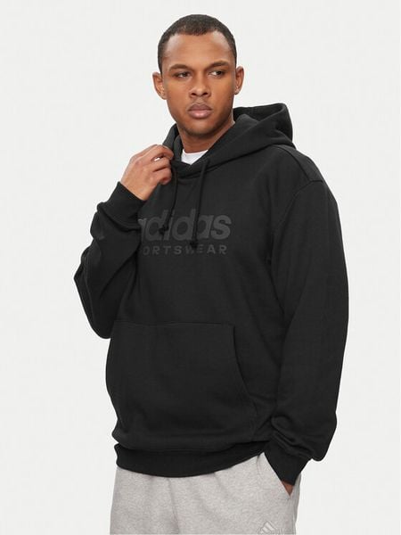 Adidas Bluza All Szn Fleece Graphic IW1202 Czarny Loose Fit. Czarne bluzy męskie Adidas, m, bez wzorów, z bawełny, bez ramiączek, bez kaptura. Za 179.99 zł.
