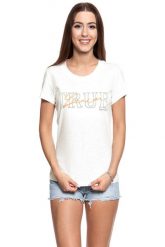 MUSTANG T SHIRT DAMSKI Alexia C Print 1008941 2020. Białe t-shirty damskie Mustang, s, bez wzorów, bez kołnierzyka, bez ramiączek. W wyprzedaży za 39.99 zł.
