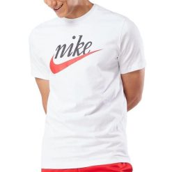 Koszulka sportowa męska Nike DZ3279-100. Białe koszulki sportowe męskie Nike, m, bez wzorów, bez ramiączek, na fitness i siłownię. Za 79.00 zł.