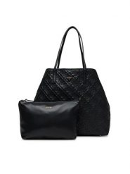Guess Torebka Adelasia HWQL96 58240 Czarny. Czarne shopperki damskie Guess, z aplikacjami, ze skóry, bez dodatków. Za 549.99 zł.