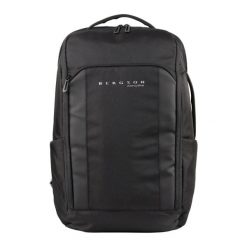 Plecak biznesowy executive Office Pack. Czarne plecaki męskie Bergson, bez wzorów, z materiału, biznesowe. Za 239.00 zł.