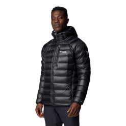 Kurtka sportowa męska Arctic Crest Down Hooded Jacket. Czarne kurtki sportowe męskie Columbia, m, bez wzorów, z nylonu, bez kaptura, trekkingowe. Za 1,791.00 zł.