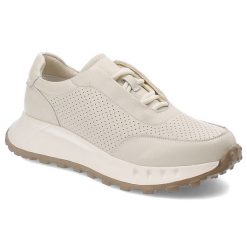 Białe Sneakersy Artiker Stylowe Sportowe Obuwie Damskie. Białe obuwie sportowe damskie Artiker, na wiosnę, bez wzorów, ze skóry, bez zapięcia. Za 179.00 zł.